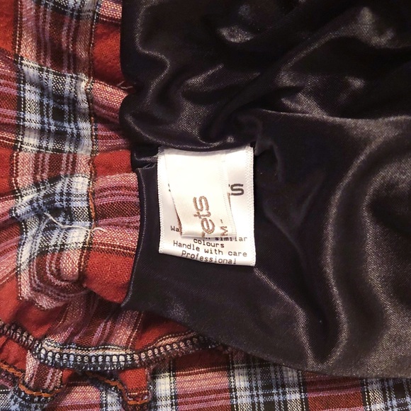 Storets Talia Tartan Plaid Co Ord Set Skirt Blouse - Picture 3 of 5